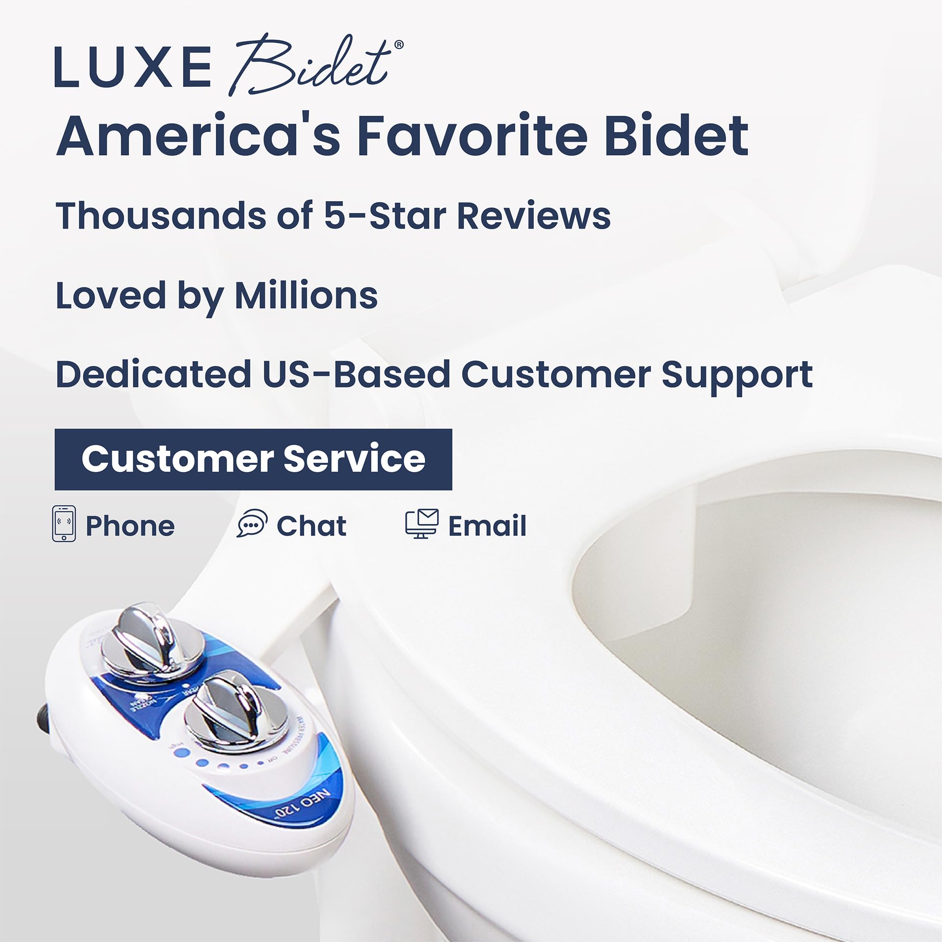 Luxe Bidet BidetNeo120s bidet, niebieski/biały