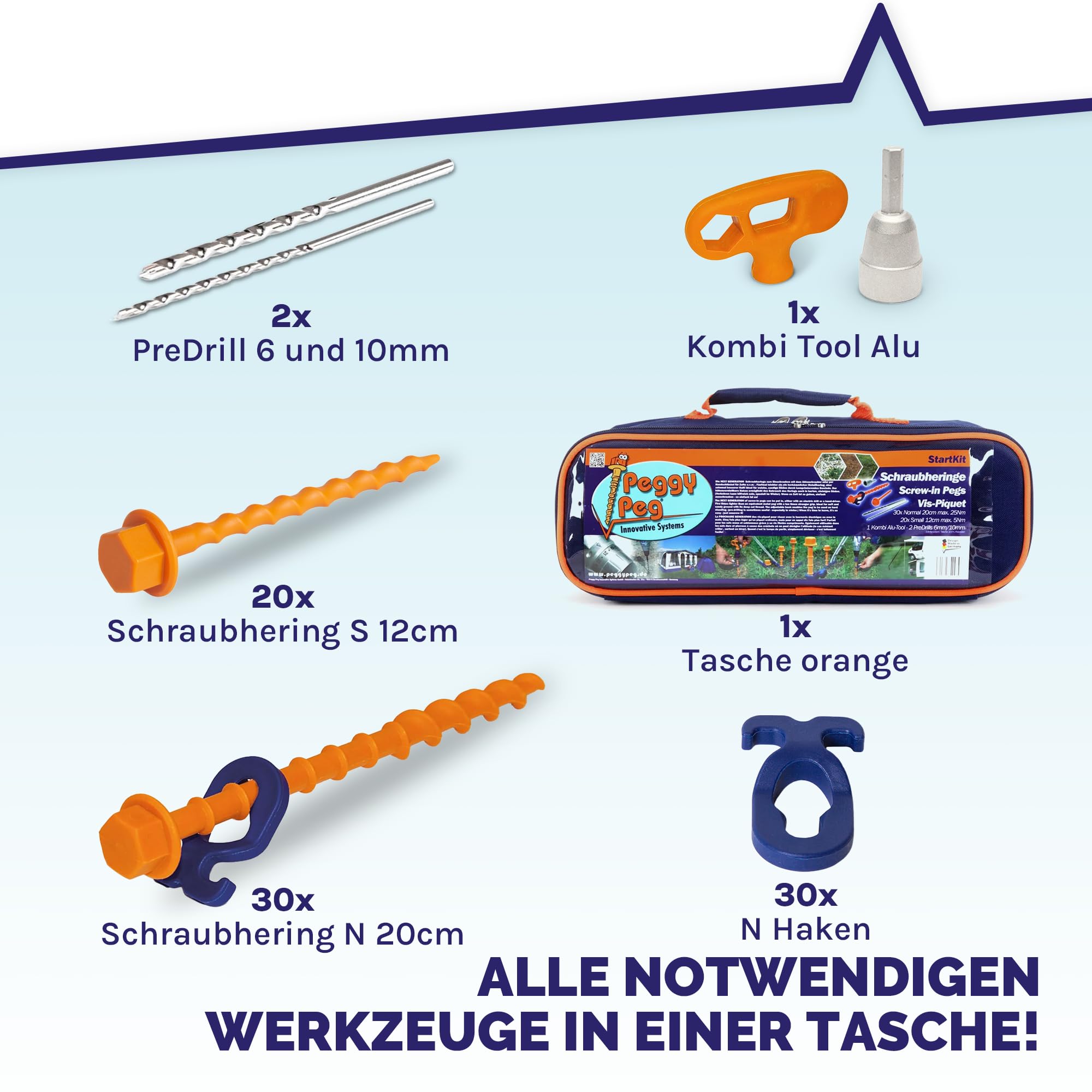 Peggy Peg Schraubhering StartKit