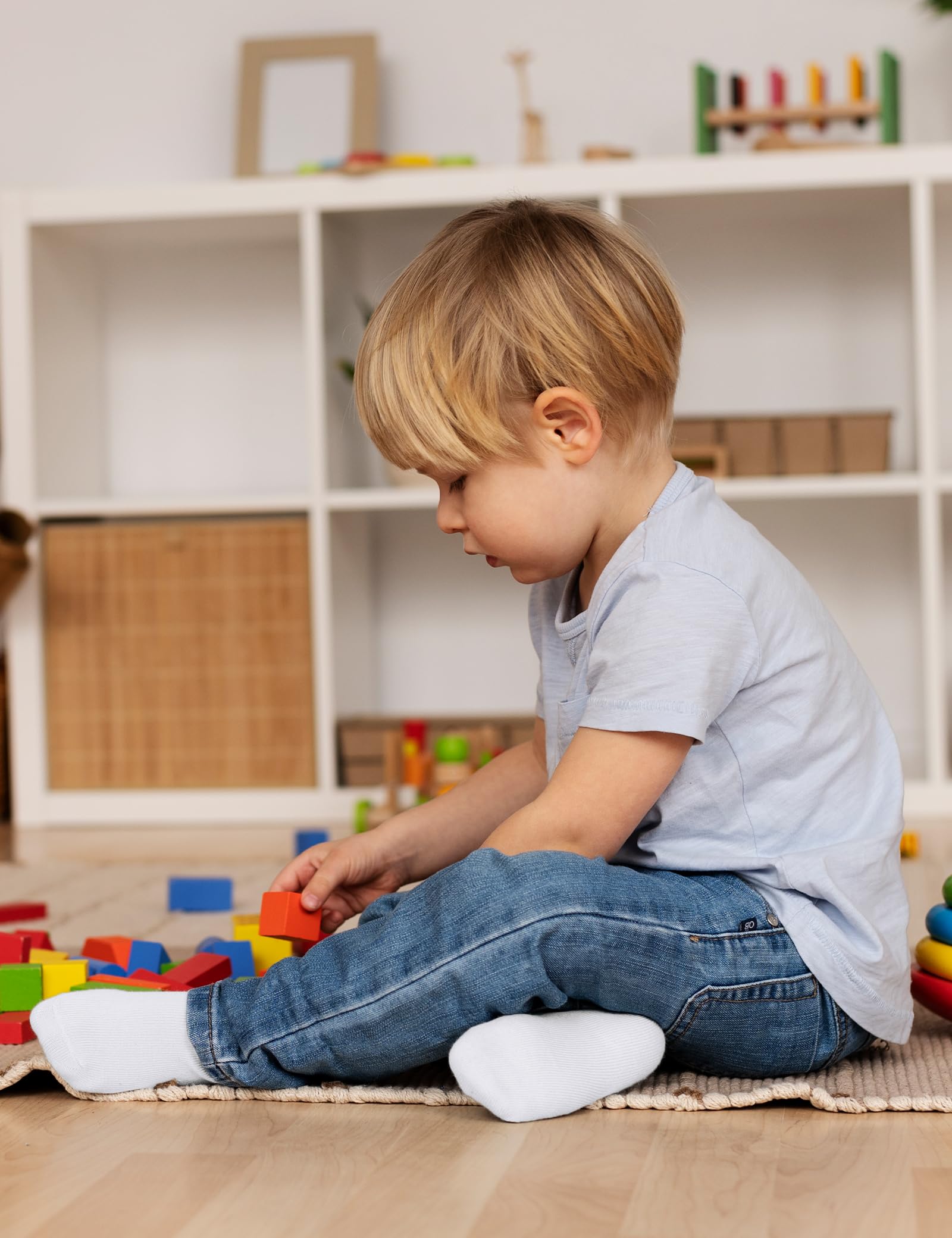 BOOPH No-Show-Socken für Mädchen, Jungen, Kleinkinder, rutschfest, niedrig geschnitten, Kindersocken, 3–12 Jahre, 10 Paar, Mehrfarbig, 7-9 Years