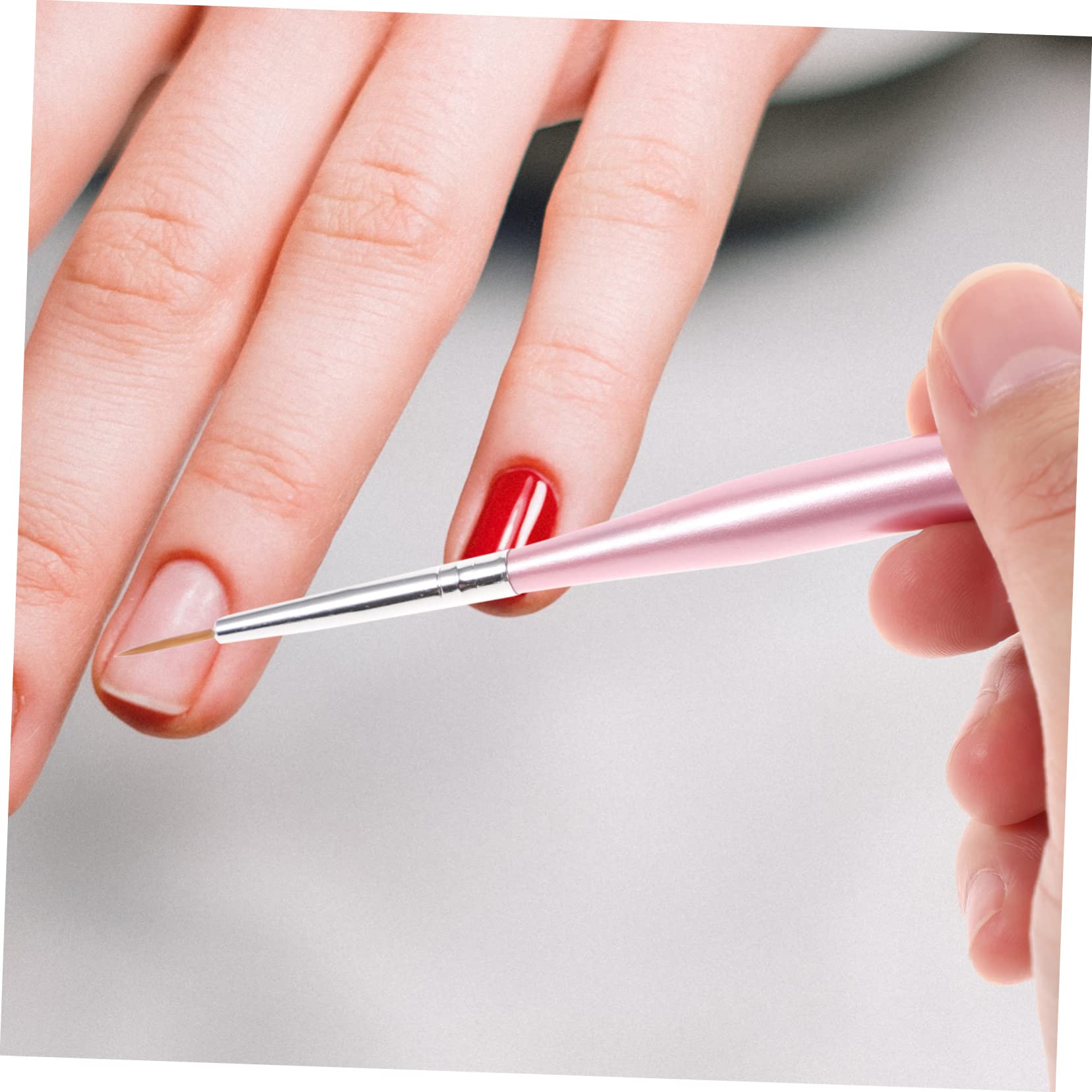 FRCOLOR 5 Set Di Pennelli Per Unghie Per Manicure E Per Nail Art Per Smalto 7 Pezzi*5