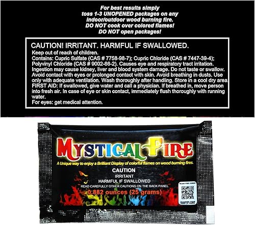 Miniatura 11 de Mystical Fire Paquetes que cambian de color, hogueras, fogatas, multicolor encantada, diversión mágica para interiores o uso al aire libre,