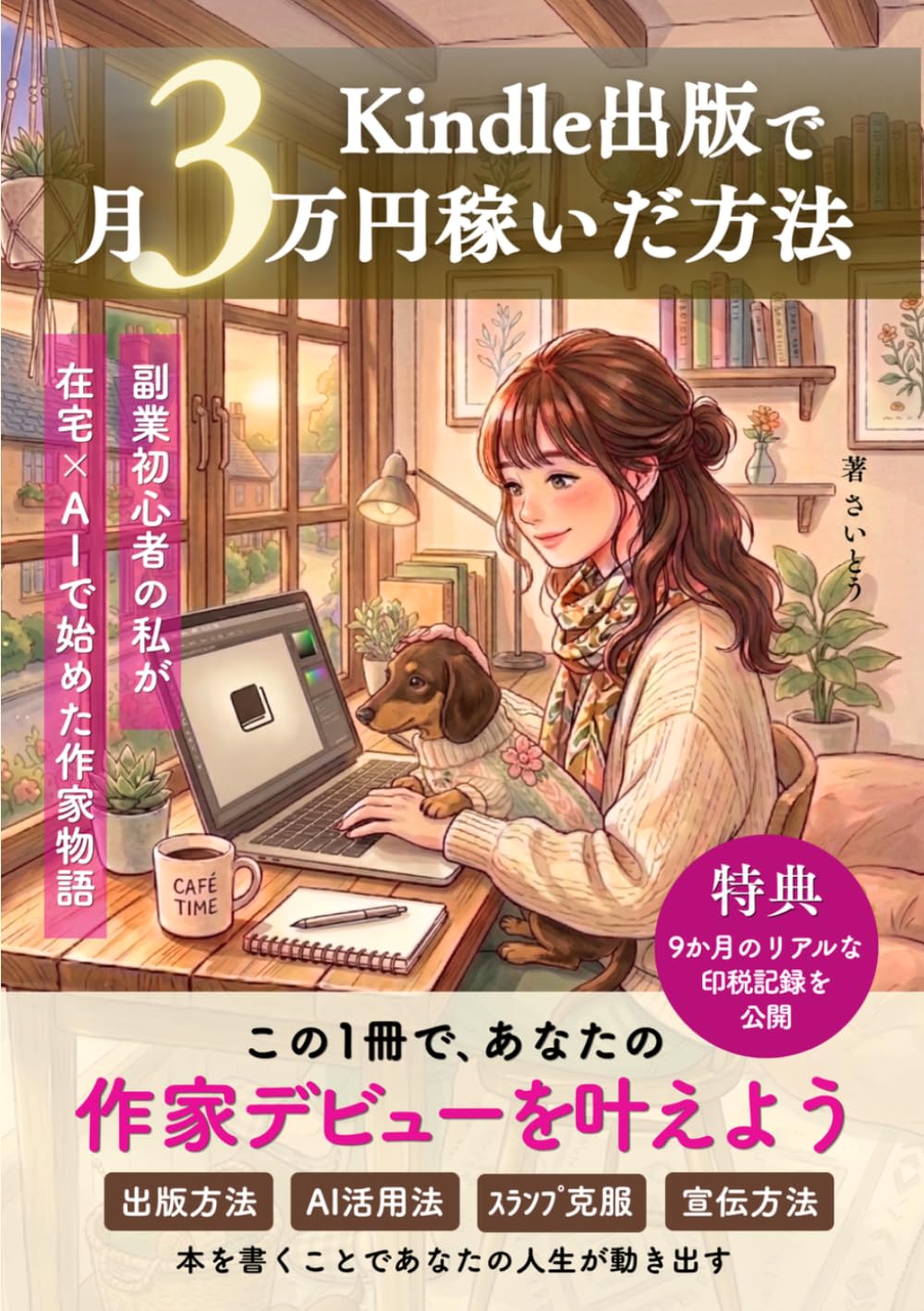 Kindle出版で月3万円稼いだ方法: 副業初心者の私が在宅×AIで始めた作家物語