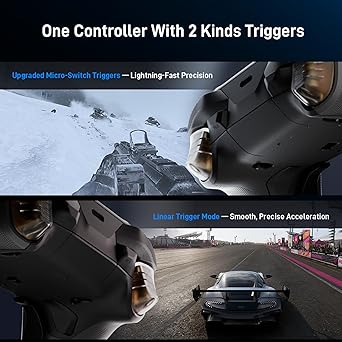 FLYDIGI Vader 5 Pro PC Controller, FORCEFLEX Joysticks, 3ms Ultra-Low Latency, FORCESWITCH Triggers, 8 Extra Buttons, Triggers & Grips Vibration, 1000mAh Battery, PC/NS/Android/TV