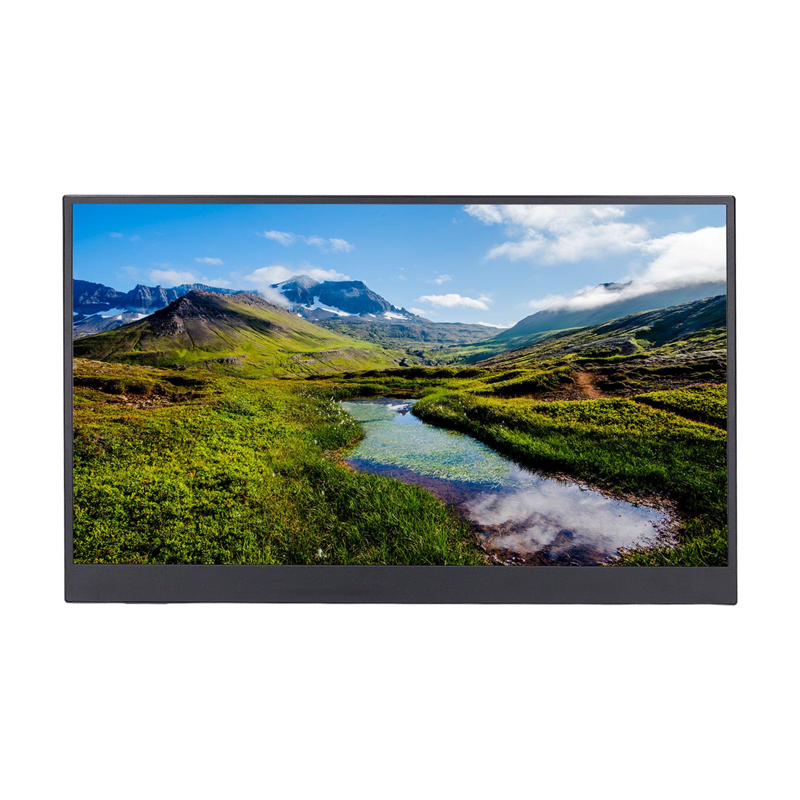 Wyświetlacz z Ekranem Dotykowym, Przenośny Monitor 15,6" 1080P, Ekran Dotykowy z ponad 178 Kątami Widzenia, 2 Głośniki 1W8R, do Konsoli do Gier w Laptopie
