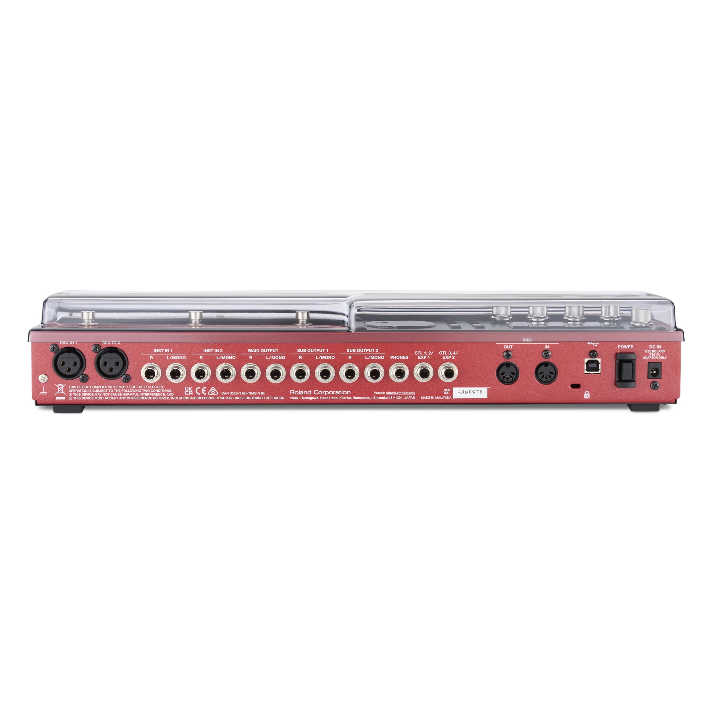 Decksaver Boss RC-600 Cover - Couvercle pour claviers