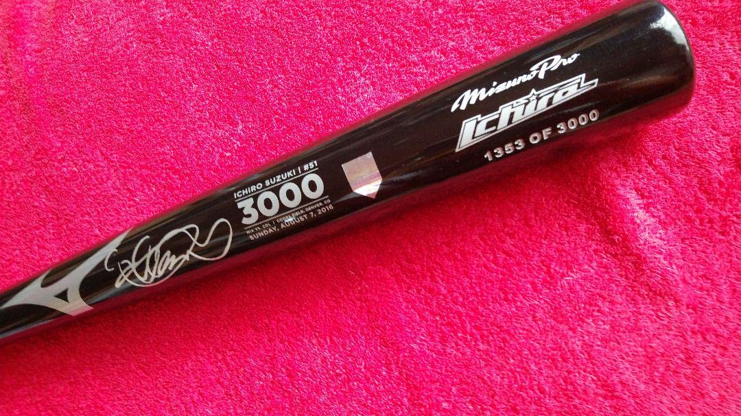 限定品 イチロー MLB 3000本安打記念バット 限定品 イチロー MLB 3000本安打記念バット MS】イチロー直筆サイン#51