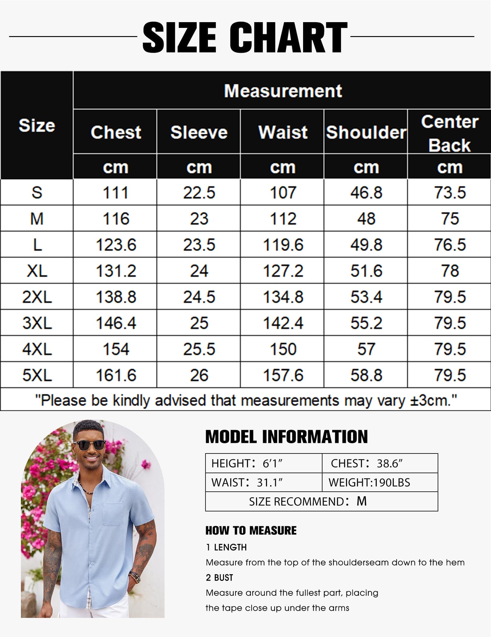 COOFANDY Camisa Hombre Manga Corta Regular Fit Verano Casual Ligera para Playa Vacaciones con Bolsillo