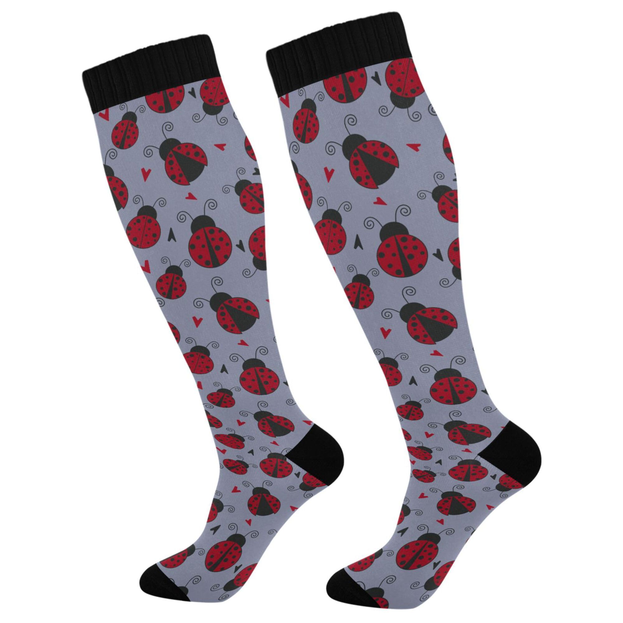 Fisyme Socks for Women Men Warm Comfort Athletic Crew Running Hiking Cycling Compression Socks