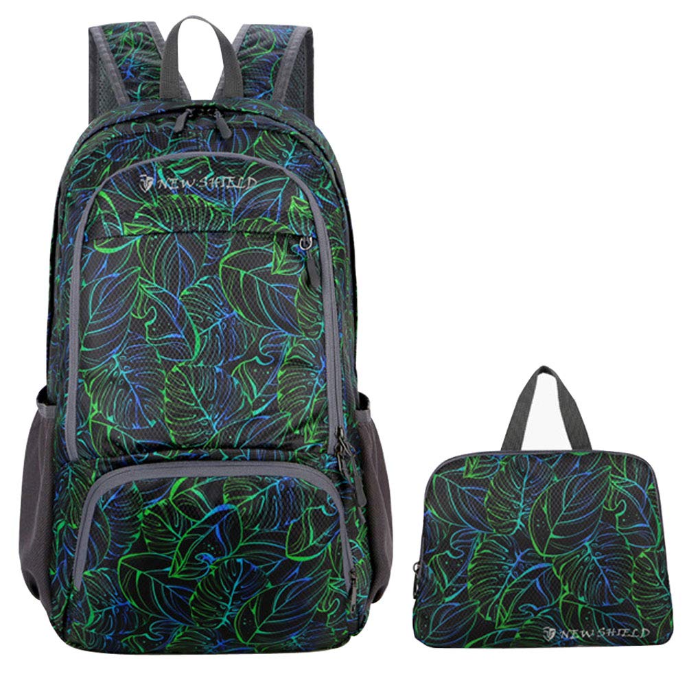Lrohan20L Packable Backpack for Men Women Ultra Lightweight Floral Printed Foldable Travel Hiking Daypack Rucksack Handy Backpack