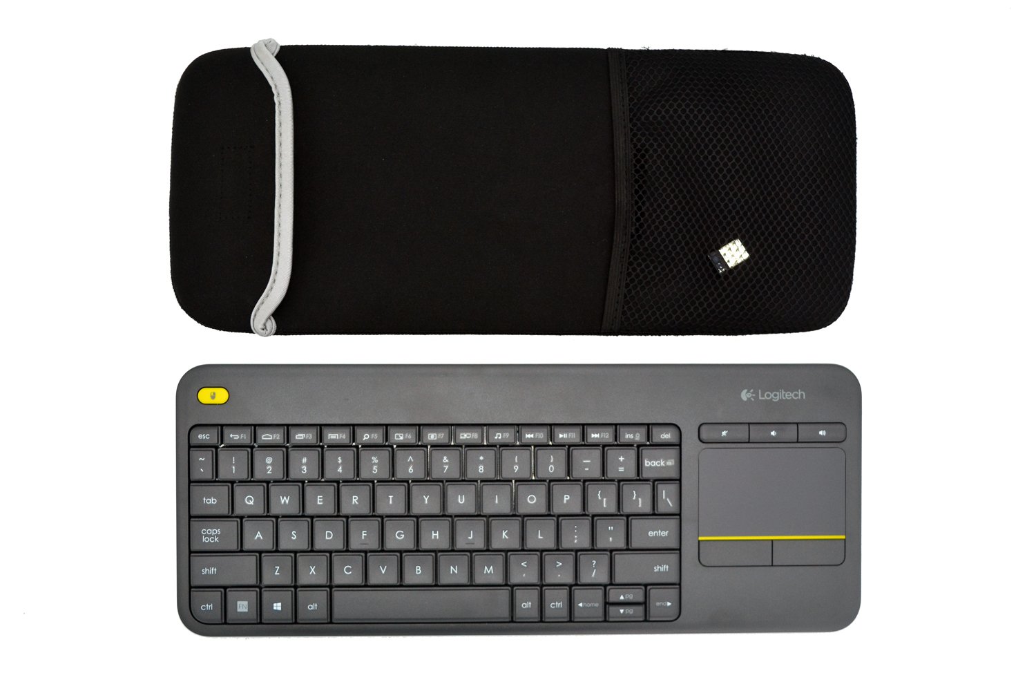 Case Wonder Custodia Tastiera Compatibile con Logitech Bluetooth Easy-Switch K811/K810 Wireless Bluetooth Keyboard- in Neoprene Nero