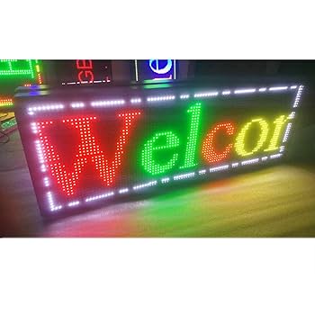 LED 電光看板　両面タイプ Amazon | 屋外用 両面 電光掲示板 カラー LED看板 電光表示