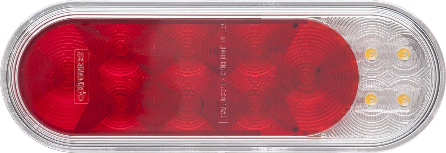 Optronics STL211XRBP 4" Fusion Gen II LED Combination Stop/Turn/Tail/Back-Up Light, Red