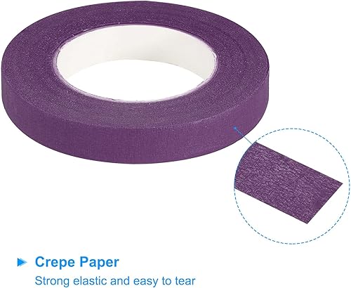 Miniatura 4 de PATIKIL Cintas florales de 30 yardas, 12 rollos de cinta de floristería de papel crepé, ramos de flores, cintas impermeables para envolver tallos de