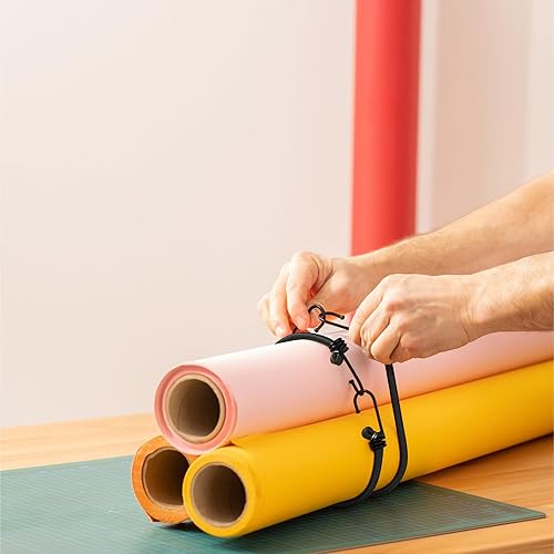 Miniatura 8 de PRETEX 12 cuerdas elásticas con ganchos, paquete de cuerda larga en negro, correas móviles de amarre elásticas fuertes con ganchos resistentes,