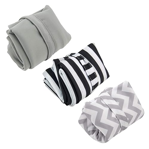 Miniatura 65 de ALVABABY 2 bolsas de pañales de tela para ropa húmeda, reutilizables con dos bolsillos con cremallera, para viajes, playa, piscina, guardería, 01