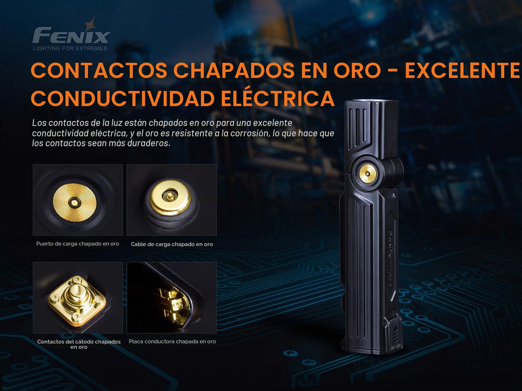 Linterna de Montañismo, Alpinismo y Trekking Marca Fenix para Unisex Adulto