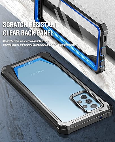 Miniatura 4 de Poetic Guardian - Funda compatible con Galaxy A72, protector de pantalla integrado que funciona con identificación de huellas dactilares, funda