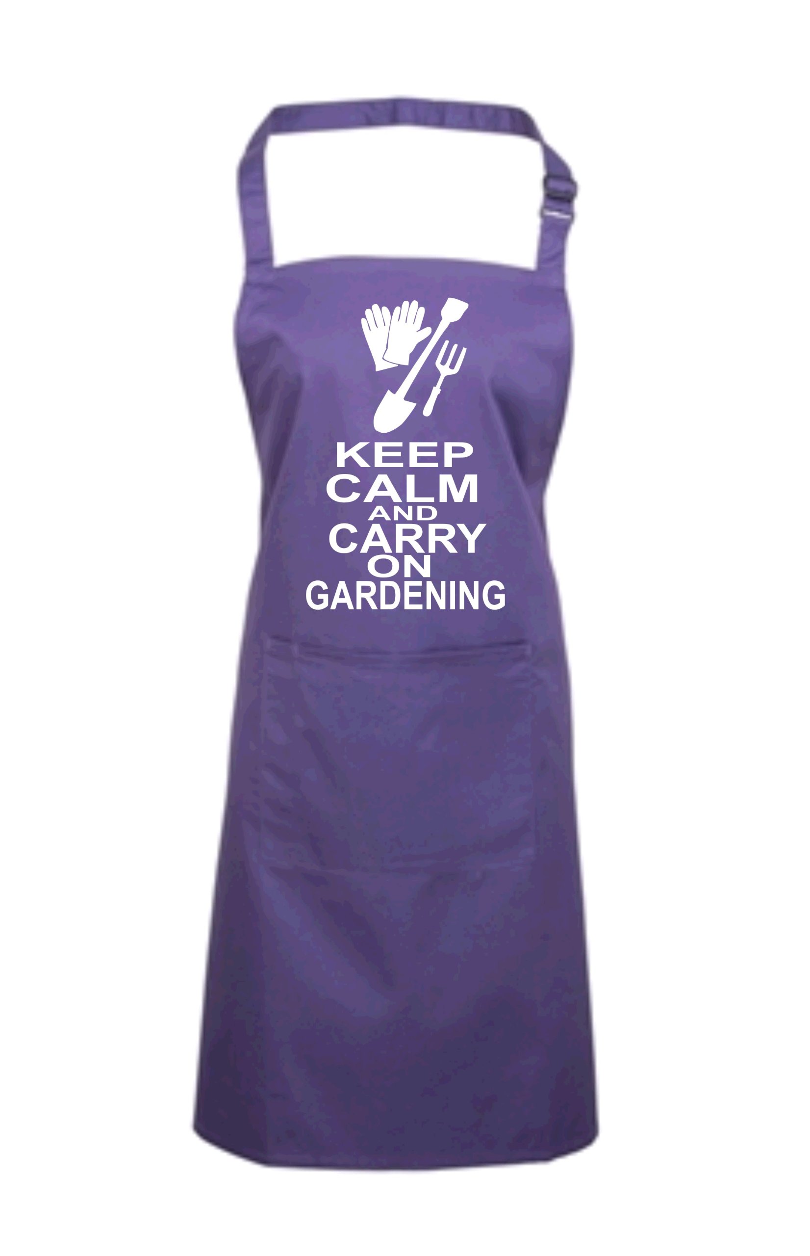 Edward Sinclair Purple Apron 'Keep Calm And Carry On Gardening'