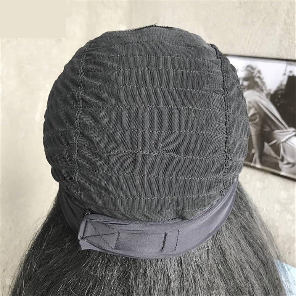 Parrucche sintetiche da 50,8 cm per donne parrucche diritte yaki nere naturali aggiungono volume