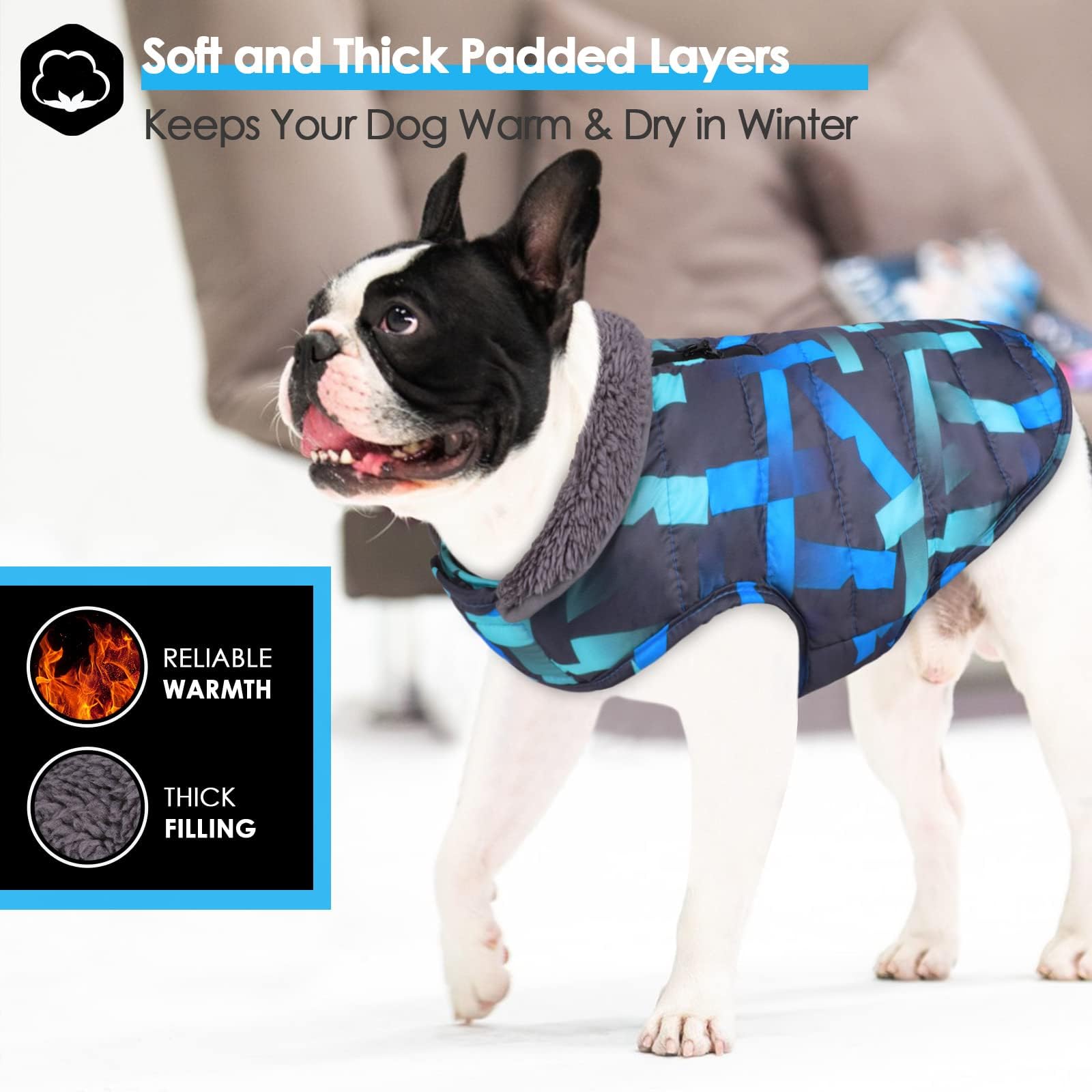Winter-Hundemantel Wasserdicht – Ganzkörper-Jacke Für Kleine Hunde Mit Fleecefutter, Winddicht & Warm