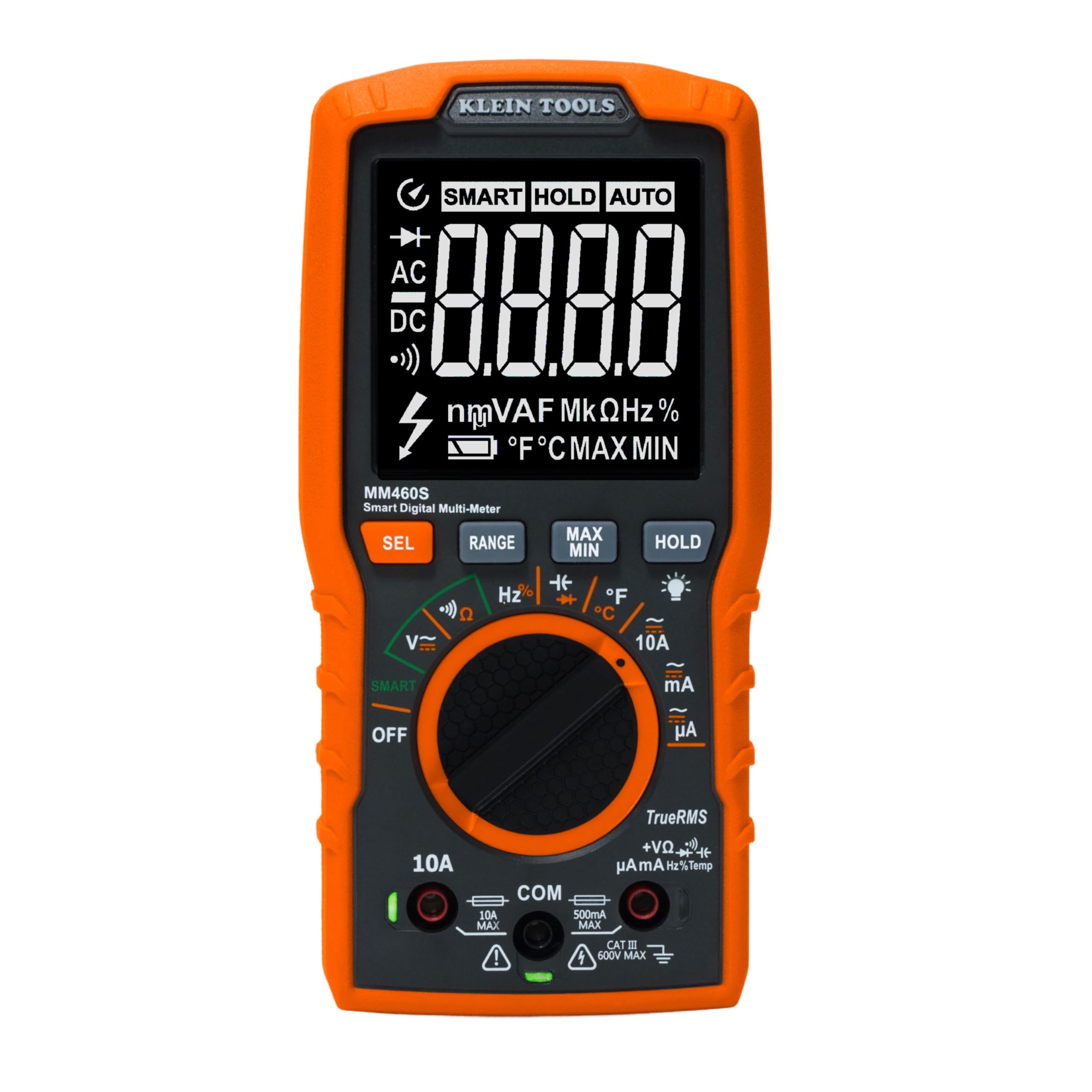 MM460S Smart Digital Multimeter, 600V AC/DC Auto-Ranging TRMS, Voltage Tester, Backlit Di…