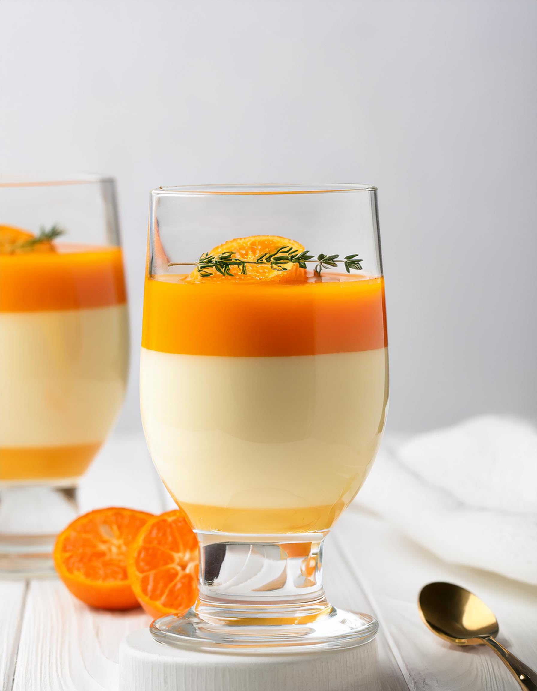 Glasmark KROSNO 1992 Tazze Da Dessert 6 Pezzi In Vetro Trasparente Coppe Da Gelato Eleganti Con Base 210 ml