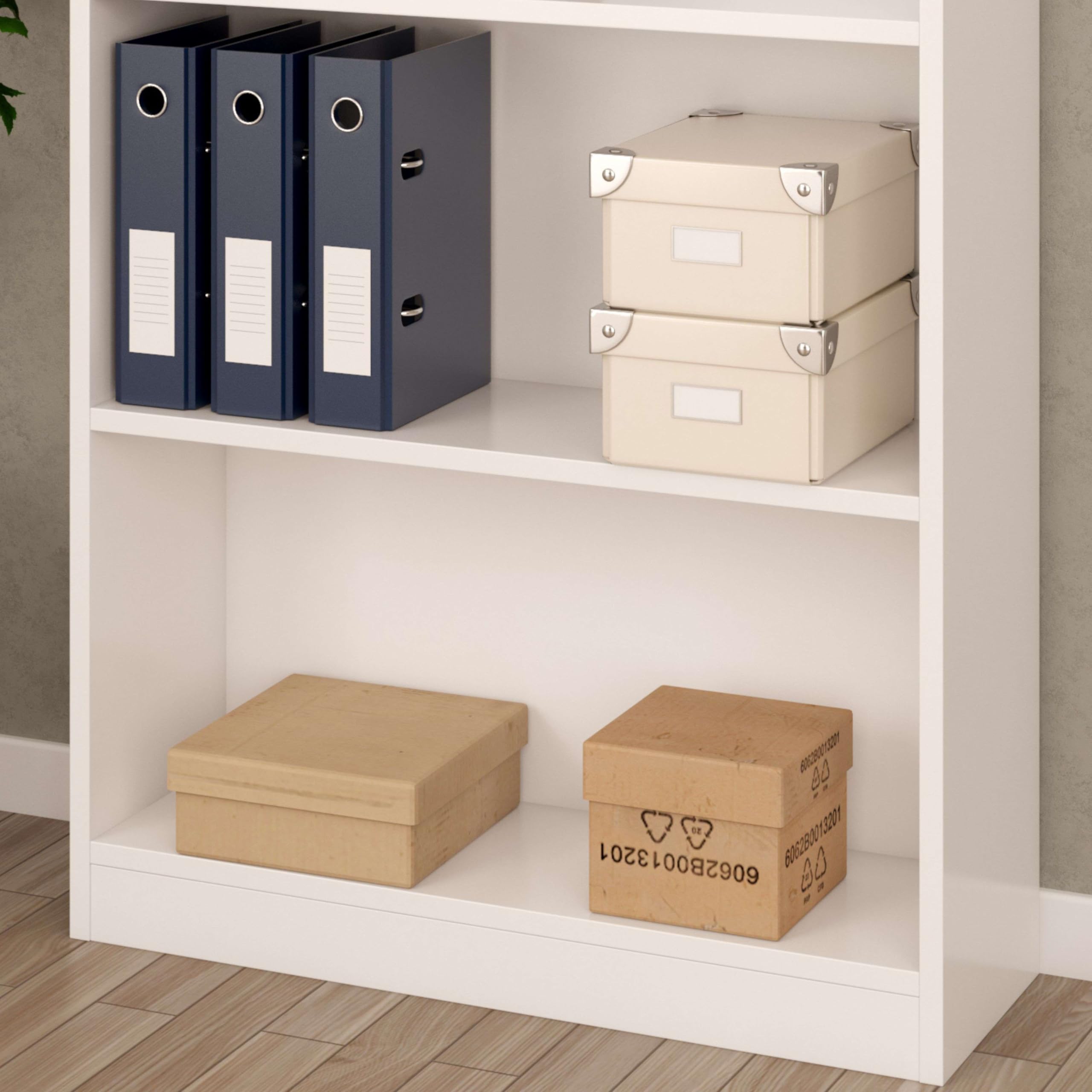 Habitdesign Magnolia B03 Libreria, Bianco, 80 x 28 x 201