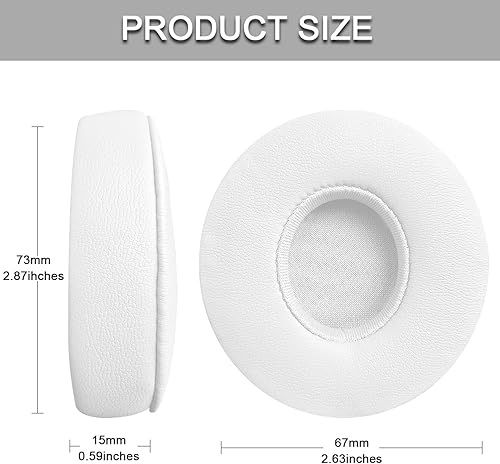 Vista 24 de Almohadillas de repuesto para auriculares inalámbricos Beats Solo 2 y Solo 3, almohadillas de repuesto para auriculares con aislamiento de ruido