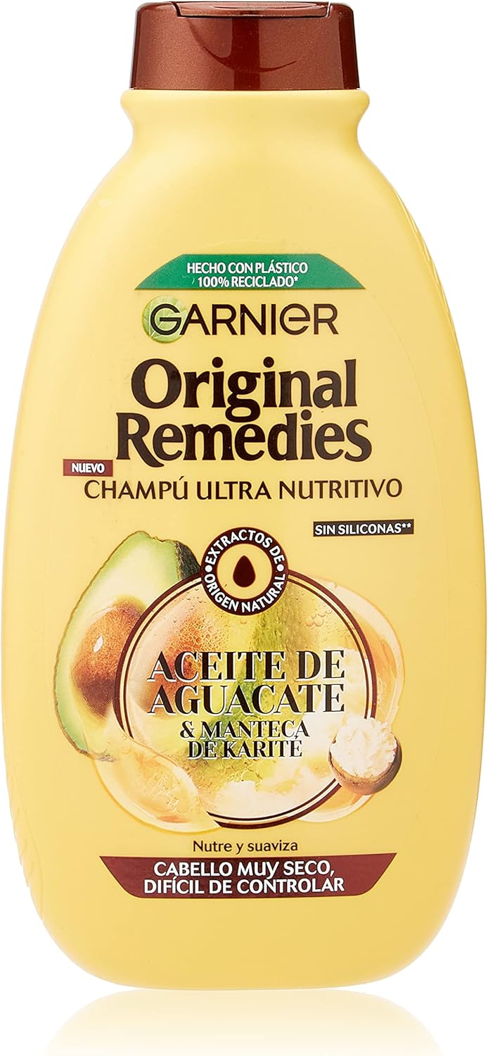 Garnier Original Remedies Shampoo with Avocado Oil and Shea Butter for