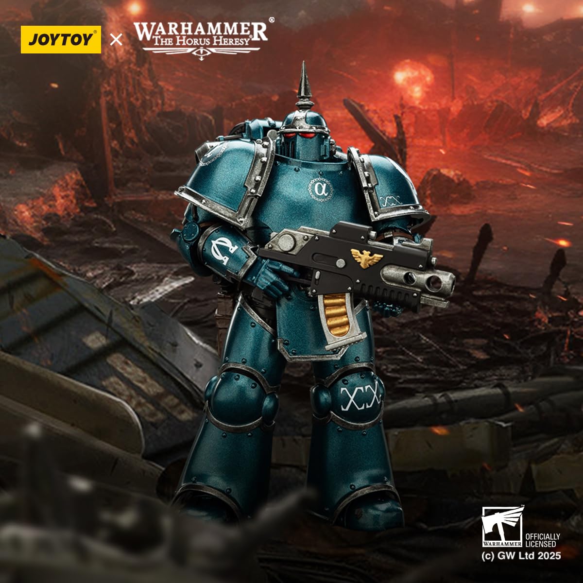TOYVERSE Joytoy 1/18 Action Figure Warhammer The Horus Heresy, Alpha Legion MK III Tactical Legionary - Image 2