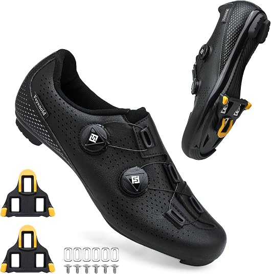 Chaussures Cyclisme SPD/SPD-SL/Look Delta – Homme/Femme, Route & Indoor, Blanc – Pointure 45 EU