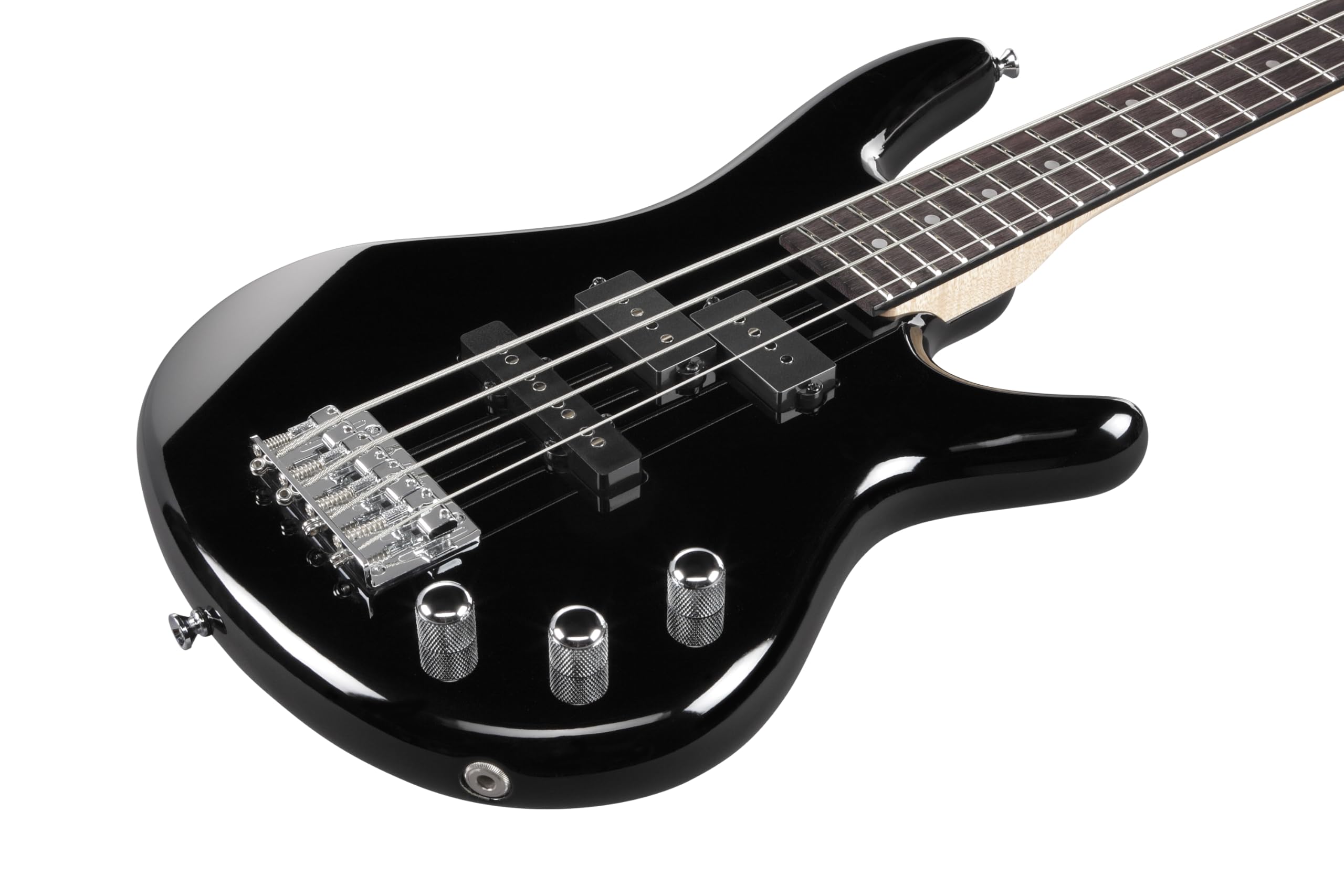 Ibáñez GSRM20GB-BK Micro Bajo eléctrico de 4 cuerdas Negro con el bolso