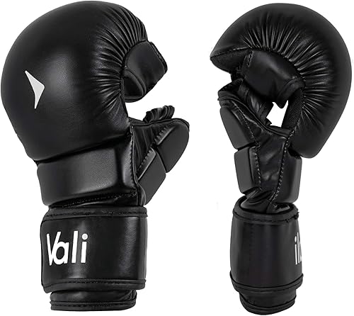 Vali Guantes híbridos MMA Shooter para entrenamiento de combate de agarre en artes marciales