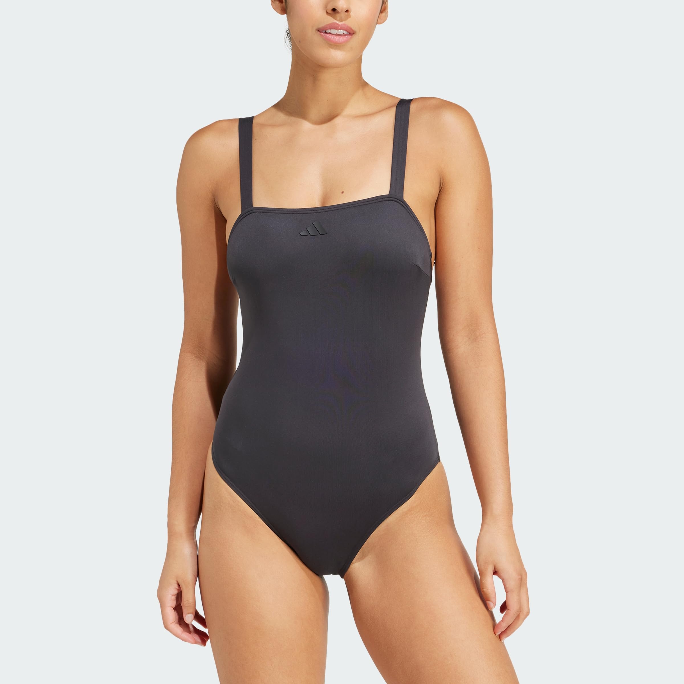 adidas Women Iconisea Padded U-Back Swimsuit Recycled Polyester Black 36"