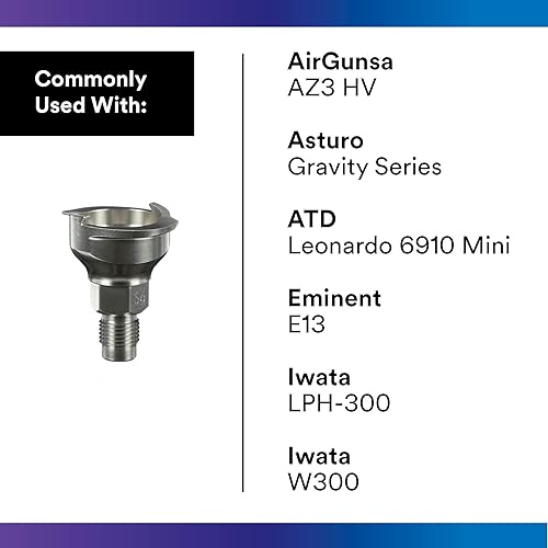 Miniatura 4 de 3M Adaptador de pistola de pulverización PPS 2.0 #S6, 26007, macho de 14 pulgada, BSP de 19 hilos, conecta numerosas marcas de pistolas de pintura