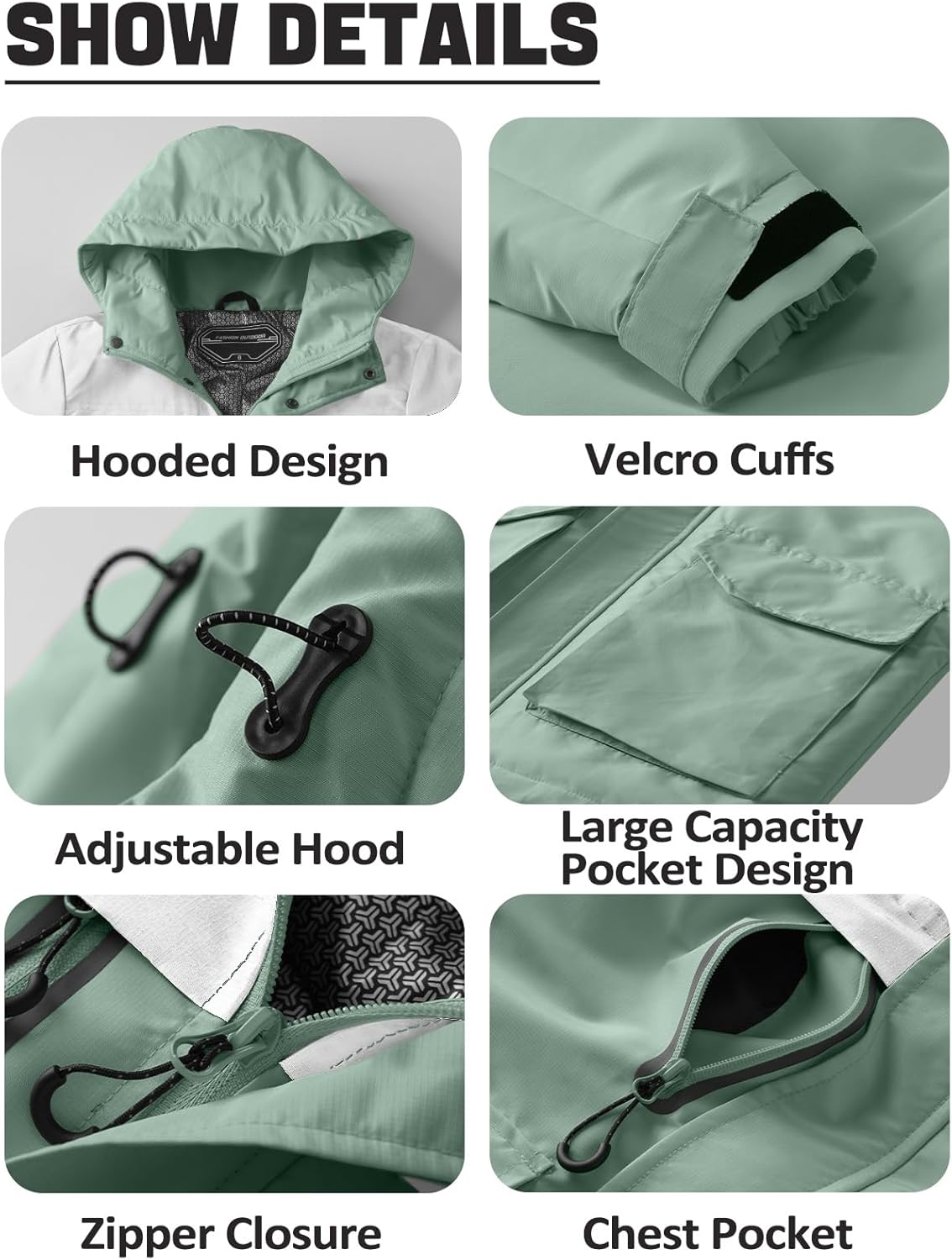 Boy's Ski Winter Coat - Lightweight Insulated Waterproof Snow Jacket Hooded Windproof Warm Outerwear for Kids - Image 5