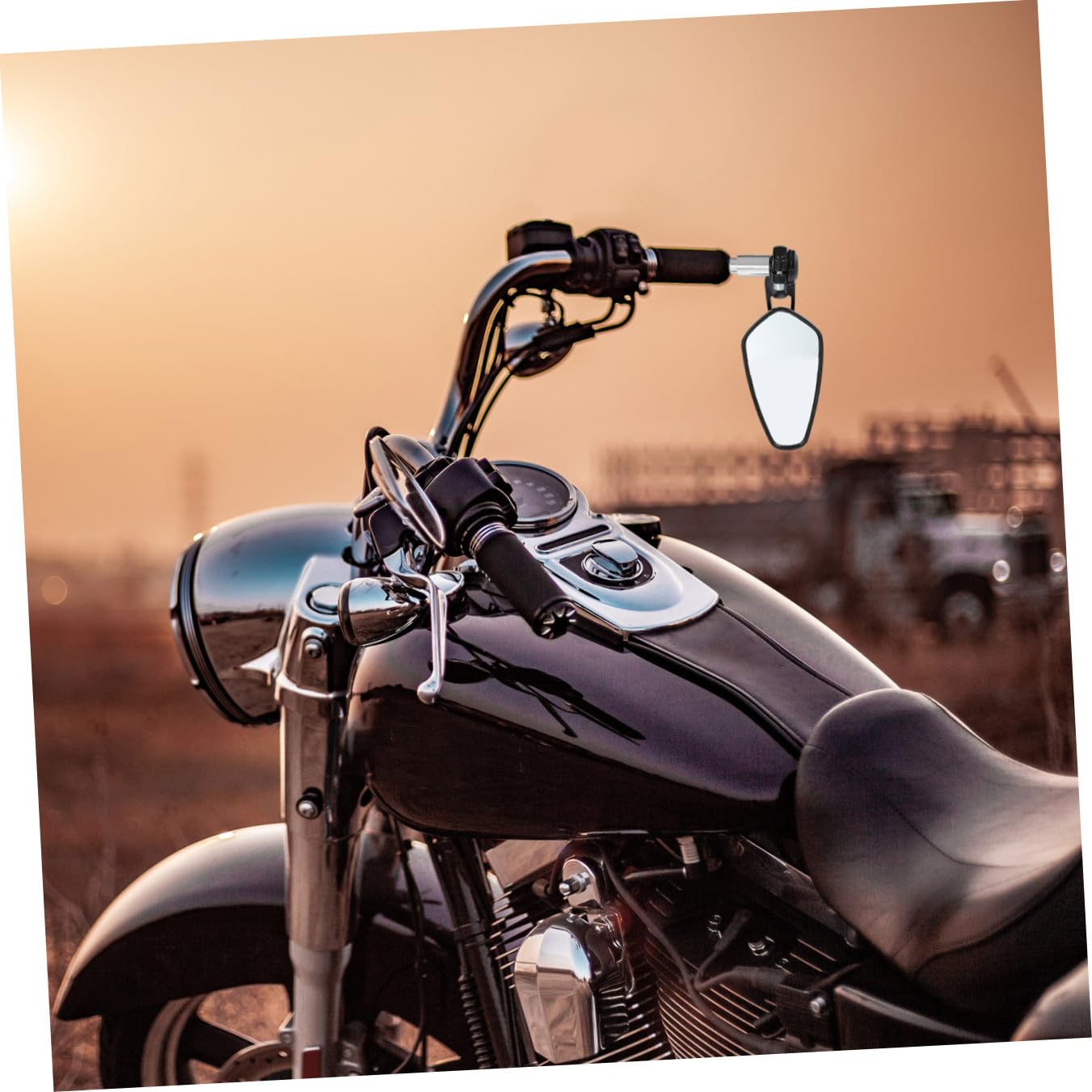 Rétroviseur Latéral pour Guidon de Moto Rétroviseur de Guidon de Vélo Extrémité
