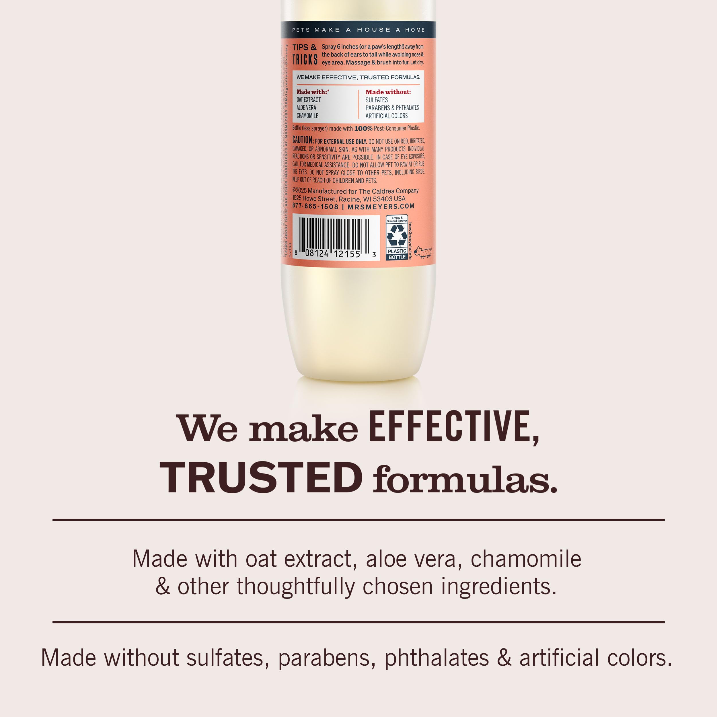 MRS. MEYER'S Clean Day Dog Deodorizing Spray, White Peach Scent, 8oz - image 5