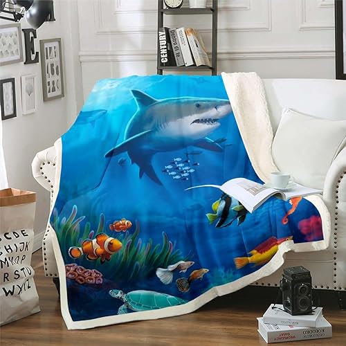 Miniatura 38 de Manta de olas oceánicas para cama, silla, retro, brújula, velero, manta náutica para decoración de dormitorio de niños, manta de vellón marino con