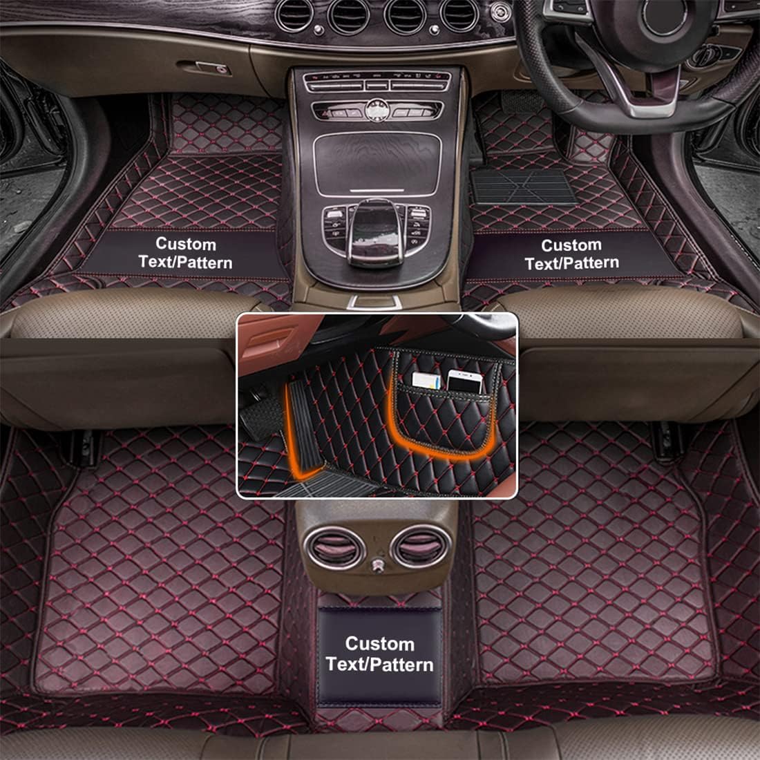 Awotzon Custom Car Floor Mats for RightHand Driver for Cars, SUVs