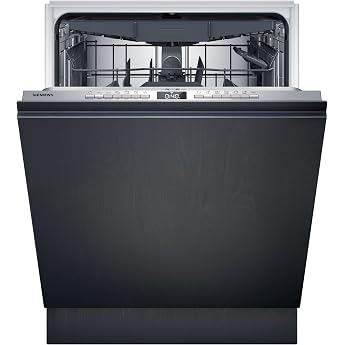 Siemens iQ300 SX63EX22CE Fully Integrated Dishwasher 60 cm XXL Height | Made in Germany, automatic opening door, smart contro
