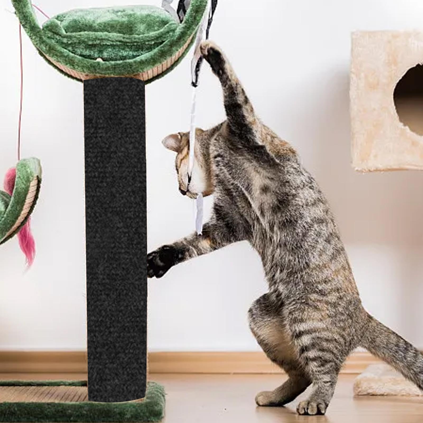 Kratzmatte Katze 40x300cm - Selbstklebend Für Möbelschutz (Weiß)