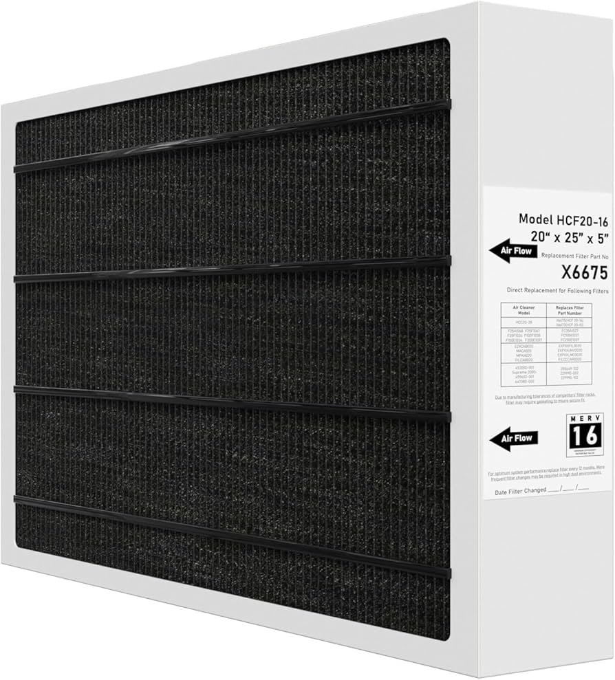 Pitymody X6675 Merv 16 Air Filter 20x25x5 Efficient Air Filter