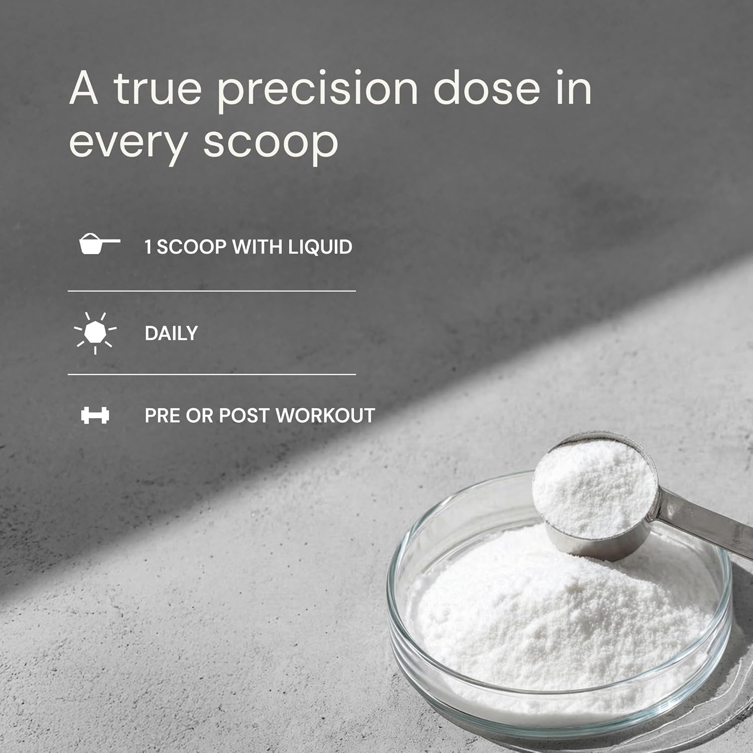 Blueprint Bryan Johnson Creatine Monohydrate Powder – Amino Acid Powder - Supplement Supports Muscle Growth, Recovery, Strength & Focus – Unflavored Creatine for Women & Men – 5g Dose – 100 Servings - Image 7