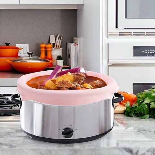 Miniatura 3 de Forros de silicona para olla de cocción lenta, aptos para crockpot de 6 a 7 cuartos de galón, ovalados, manuales, para olla de cocción lenta,