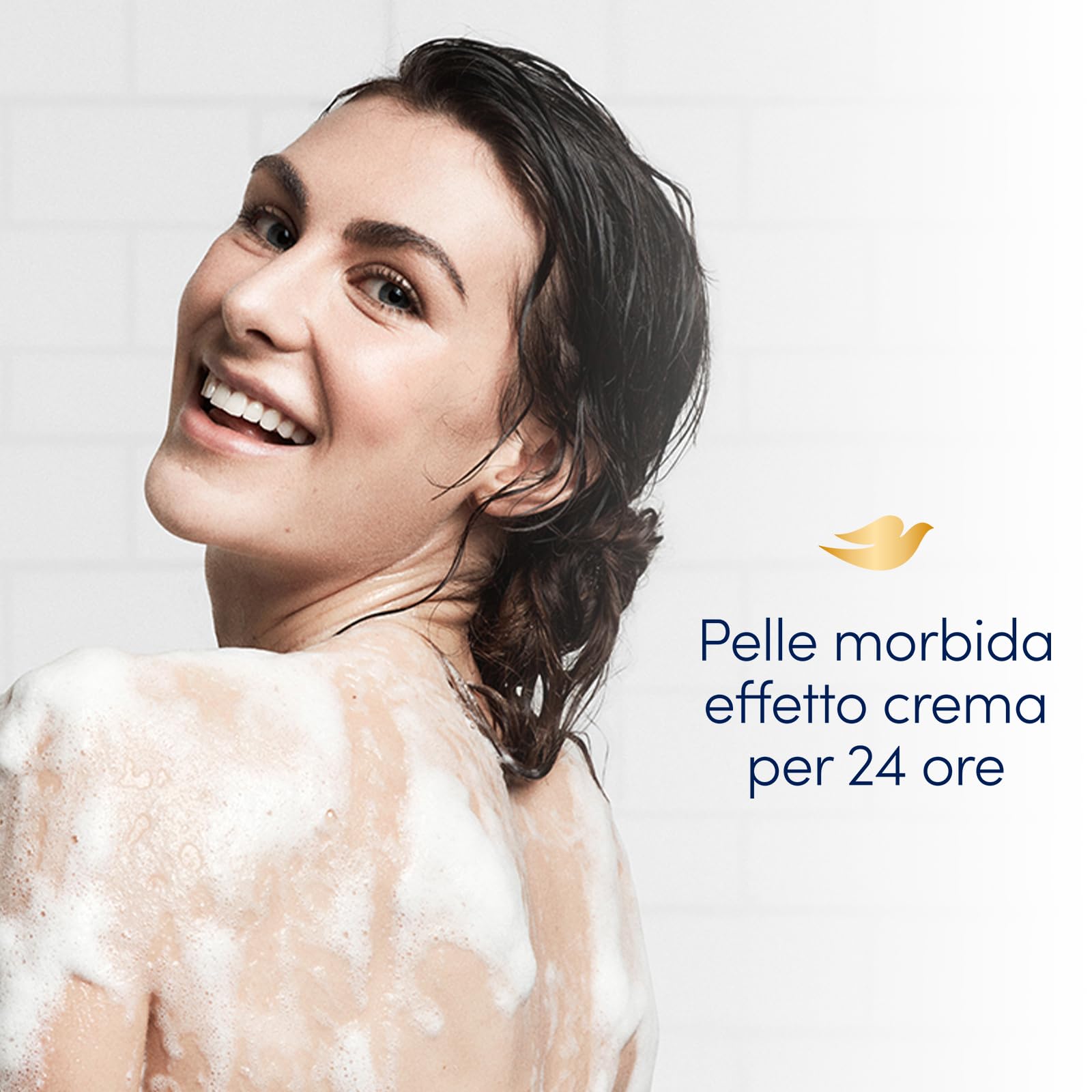 Dove Gel de ducha nutritivo intensivo, fórmula microbiana suave para la piel, con humectantes vegetales, sin sulfatos SLES, gel de ducha para la piel