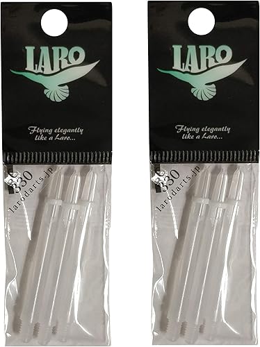 Miniatura 22 de Cañas de dardo de carbono – Bloqueadas y silenciosas (giratorias) – 9 tamaños – para dardos de punta suave y punta de acero – Ligeras, duraderas