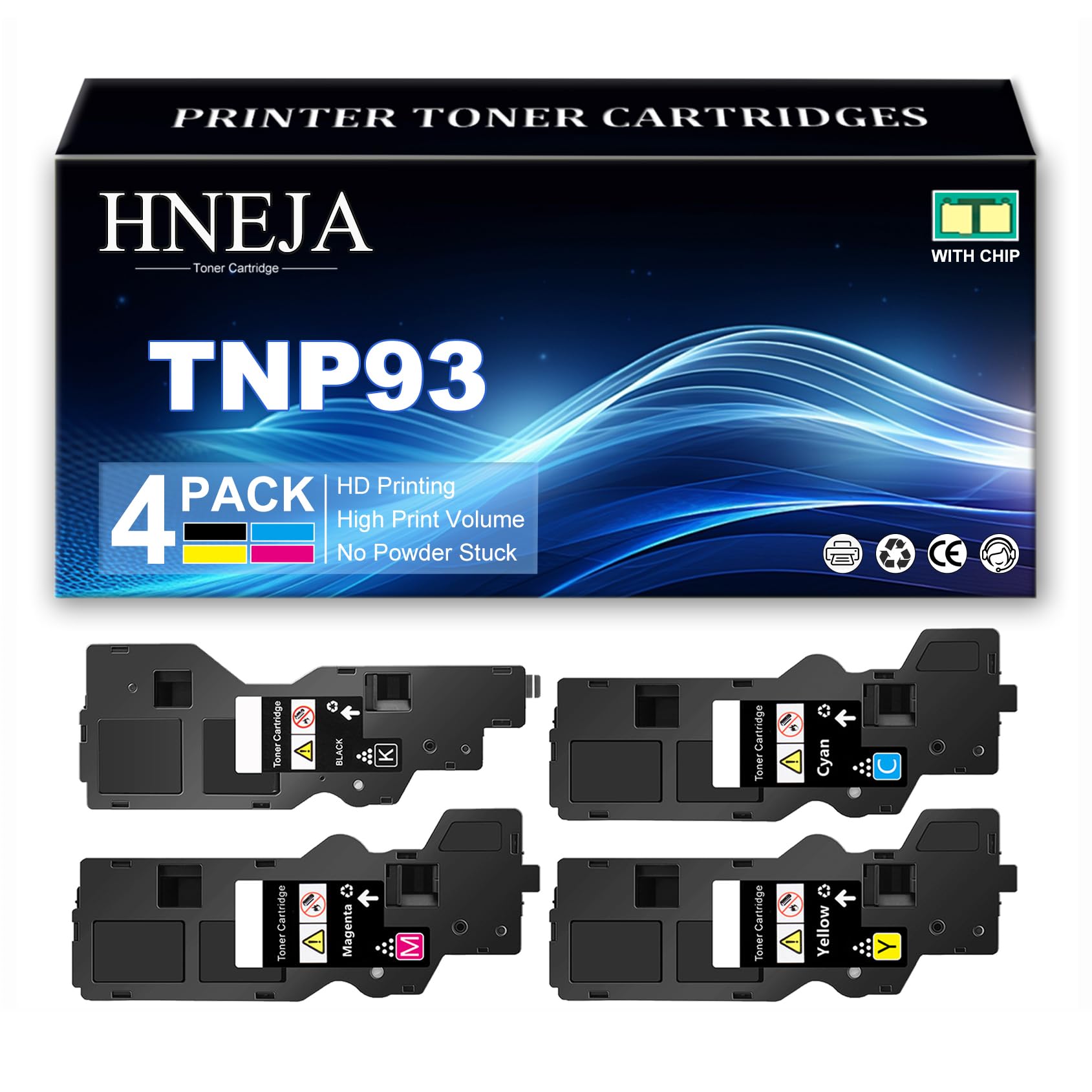 Cartuccia Toner TNP93 K/C/M/Y per Konica Minolta Bizhub C3100i Stampante