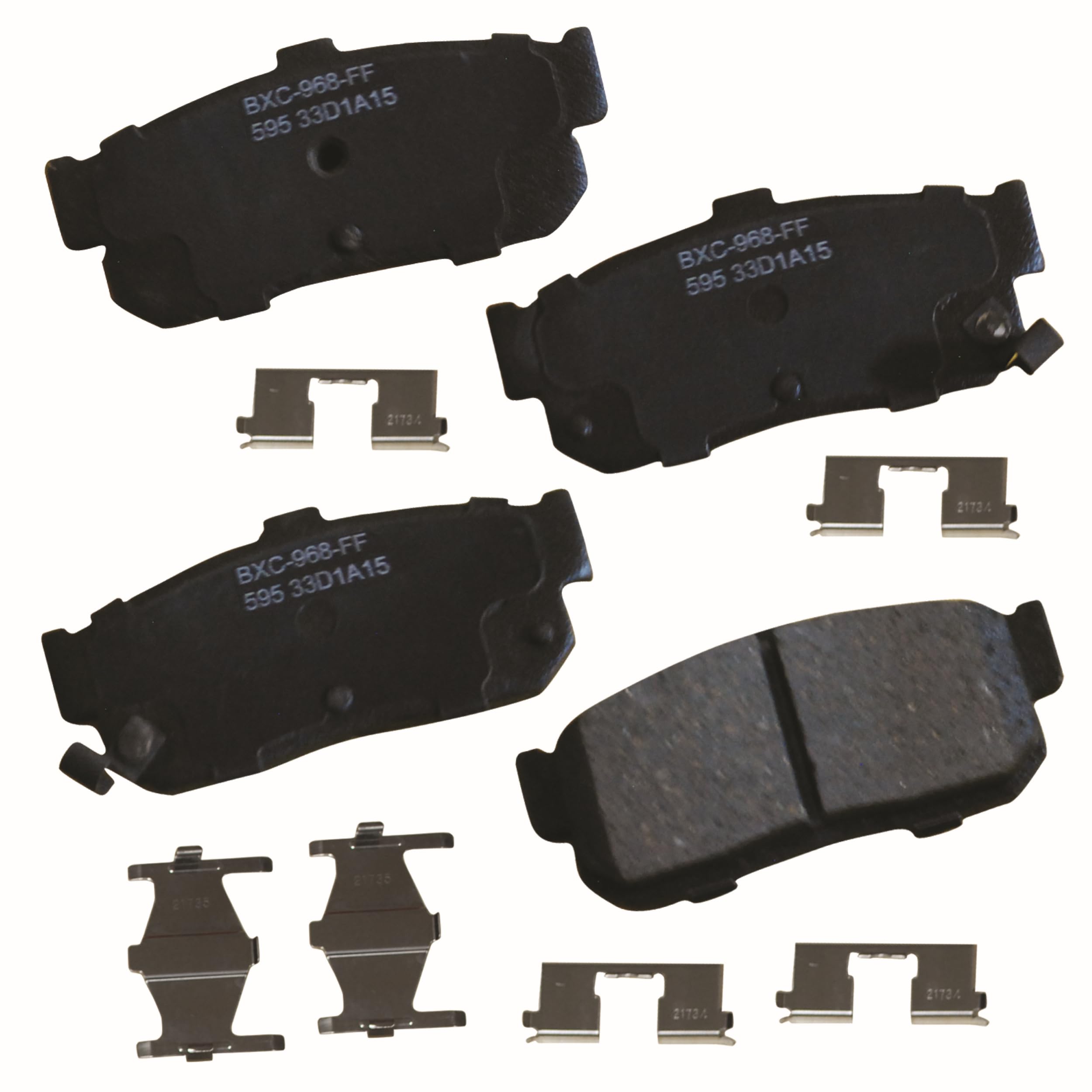 Bendix Premium SBC595 Ceramic Rear Brake Pads for INFINITI G20 1996-1994, Nissan Altima 1997-1996, Maxima 1994-1992