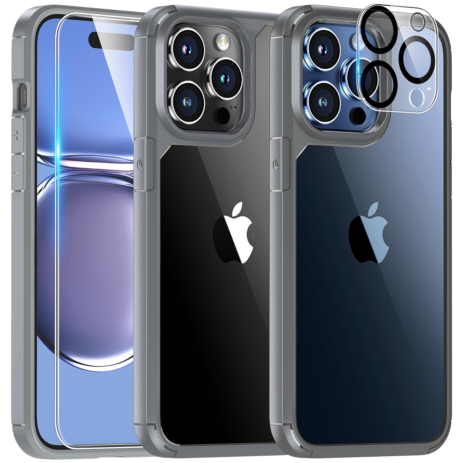 TAURI Funda para iPhone 13/iPhone 14, Compatible con MagSafe [No amarillea] con Vidrio Templado, Carcasa Nueva para iPhone 13/iPhone 14,Funda Ultra Fina antichoque - Transparente — view 88